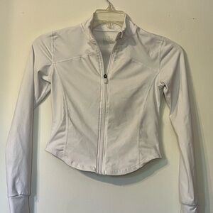 Women's White Athletic Jacket